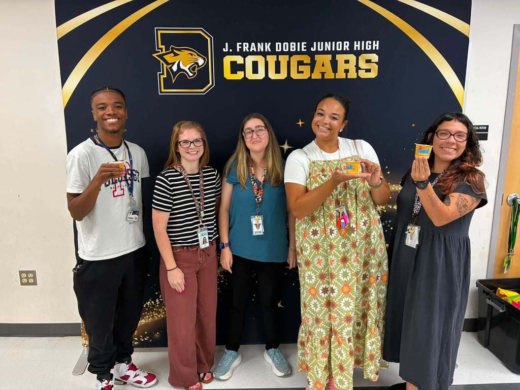 Staff with treats