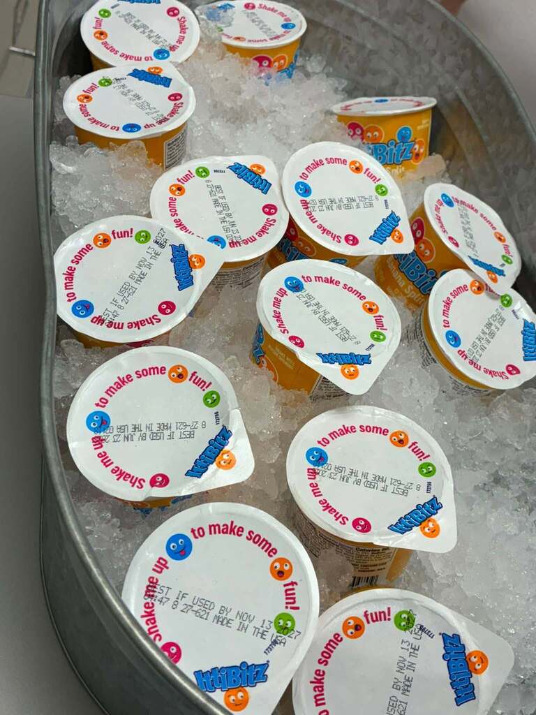Banana split ice cream cups