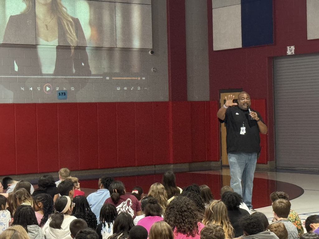 principal addressing students