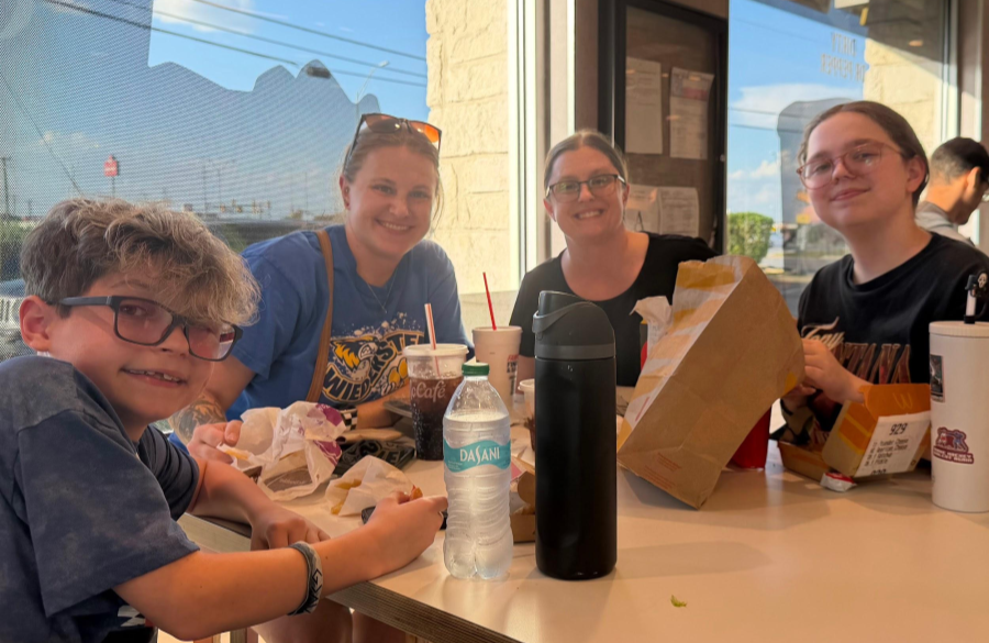picture of student with their famiily at McTeacher Night