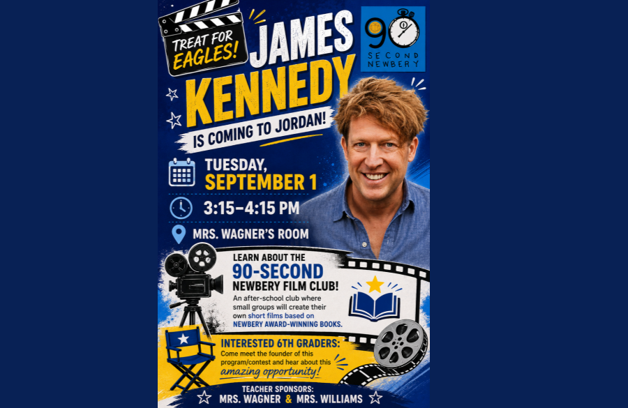 picture of flyer advertising after school club with James Kennedy