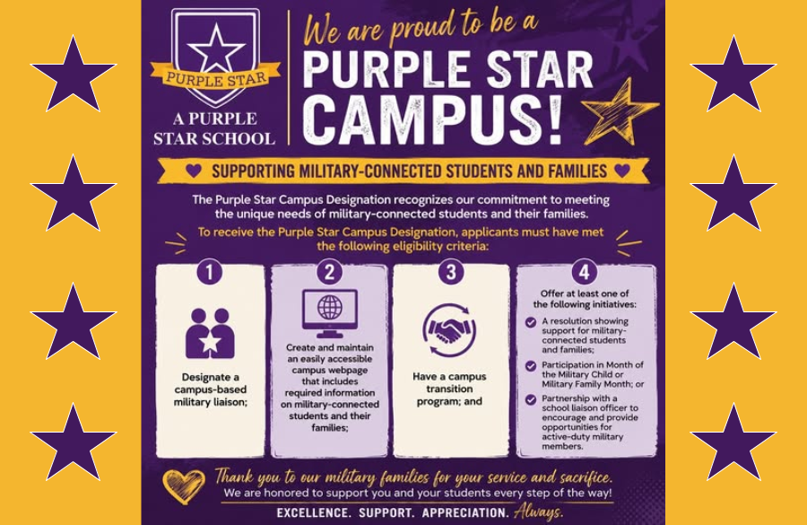 picture of purple star campus recognition