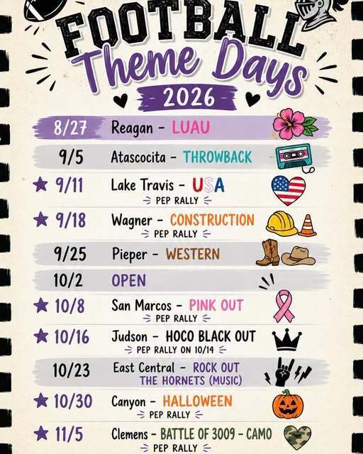 Football theme days
