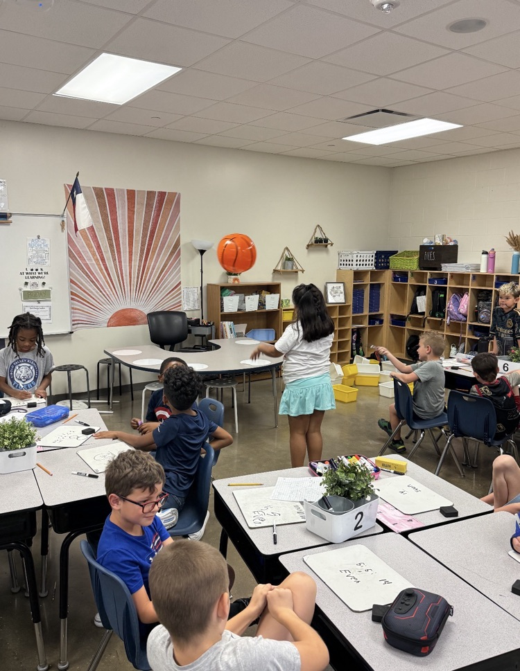 Students doing math