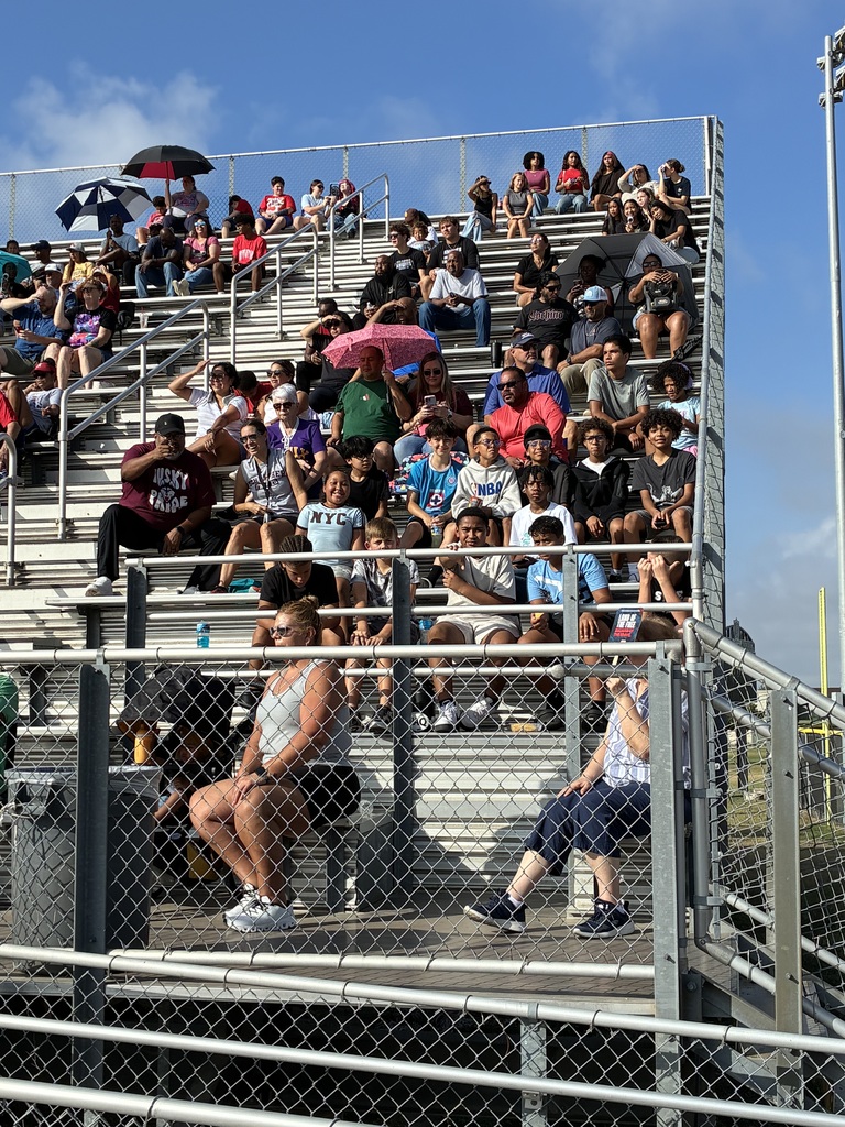 Schlather students at the football game at Dobie.