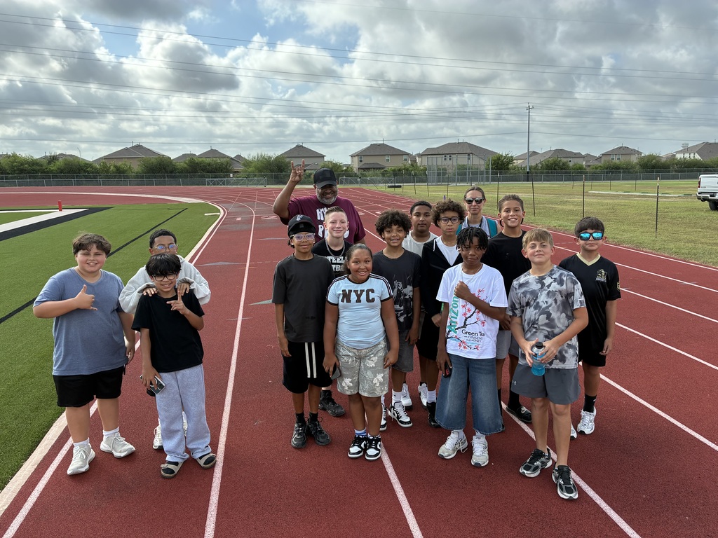 Schlather students at the football game at Dobie.