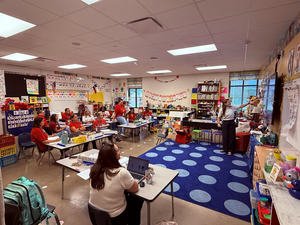 Teachers in training in classroom.