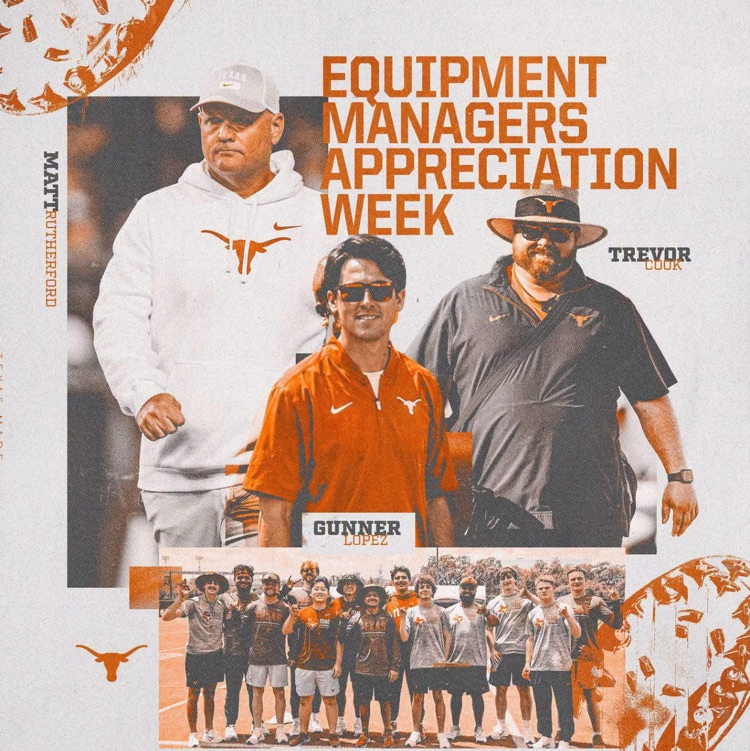 recognizing UT equipment managers