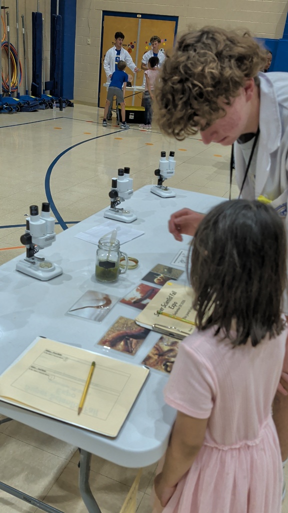 students working on a science project