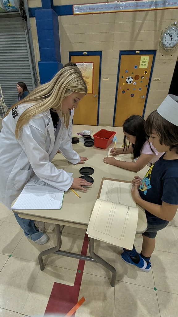 students working on a science project