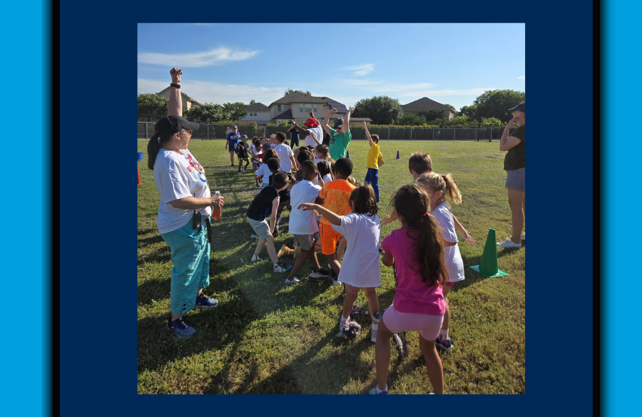 Students enjoying field day activities