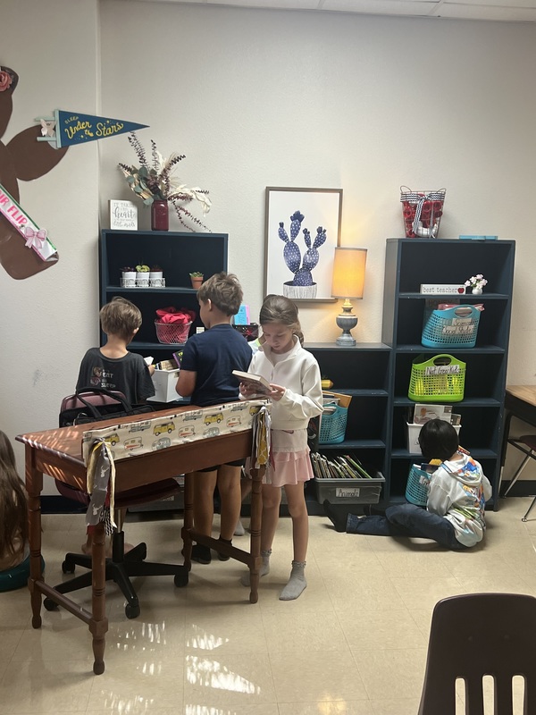 Students diving into reading