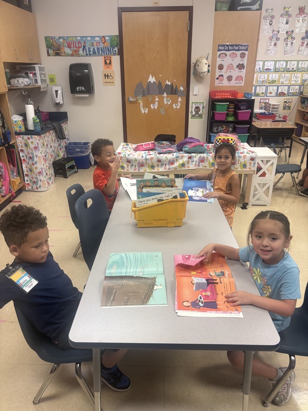 Students diving into reading