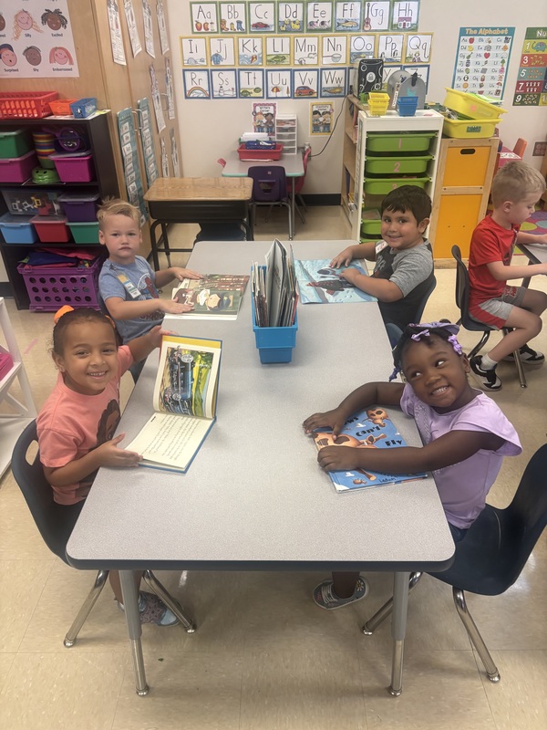 Students diving into reading