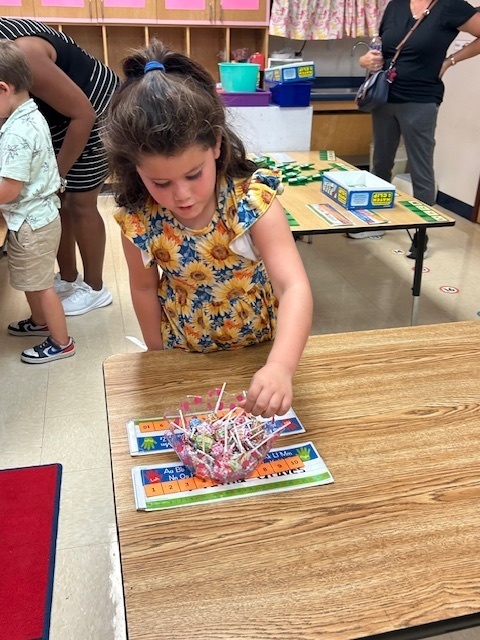 Families during Math and Literacy Night