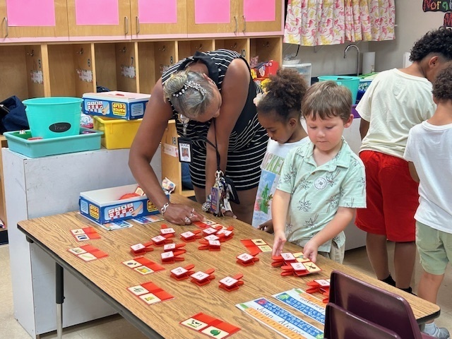 Families during Math and Literacy Night