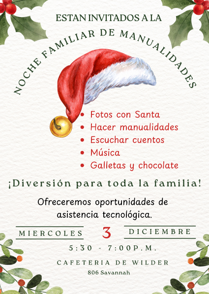 Spanish craft flyer