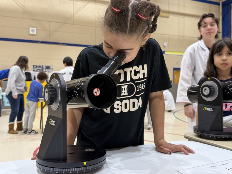 The different stations created intense interest, including the Observing Astronomical Phenomena