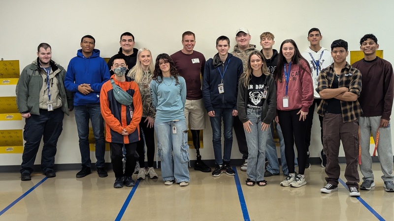 SGT Jergens meets with Clemens HS JROTC