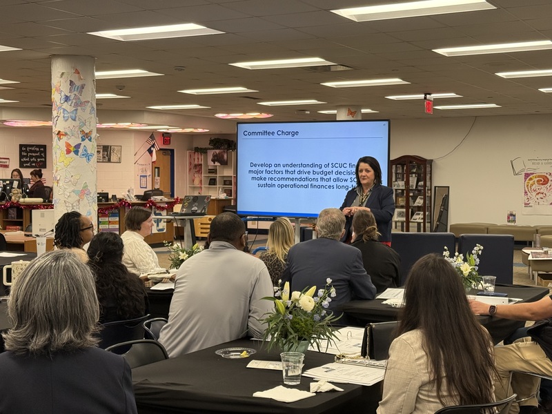 Superintendent Meloni addresses the Leadership CORE group