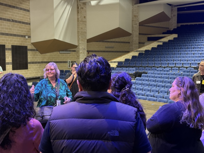 Guests viewed some of the projects that benefitted Clemens HS Fine Arts from the 2016 Bond