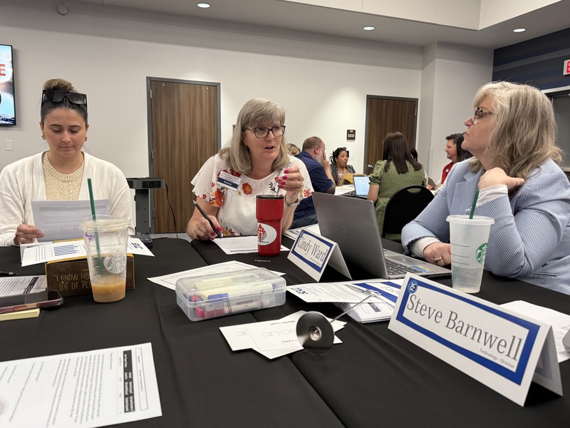 The April meeting will continue the discussion of potential cuts before recommendations are made to the school board in May.