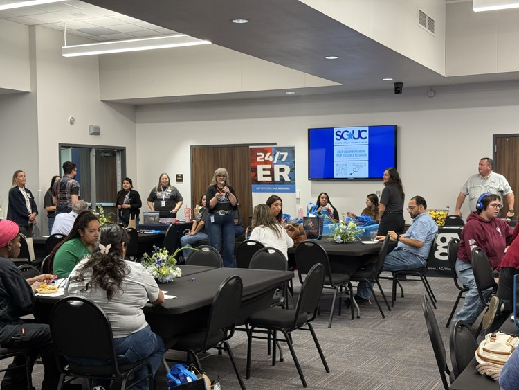 The New to SCUC reception was put on by the Human Resources Department.