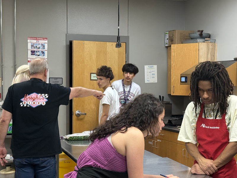 The Steele HS cookoff team practiced relentlessly to cook the paella on time and with its distinctive flavor.
