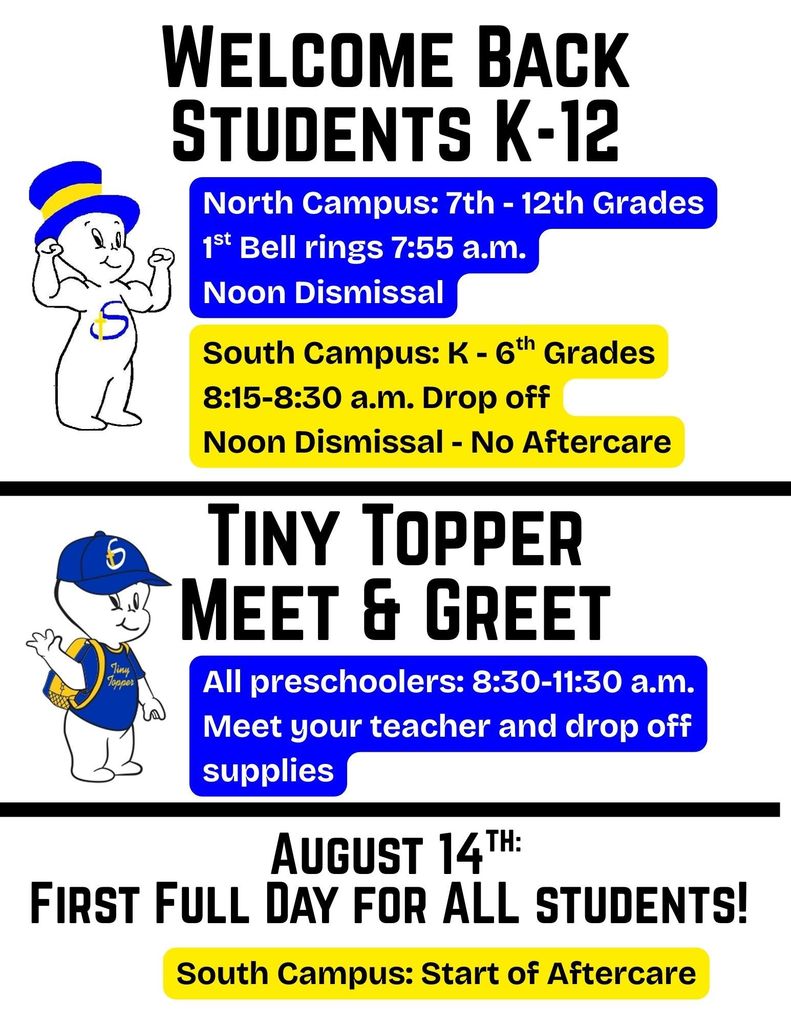 Welcome Back Students!