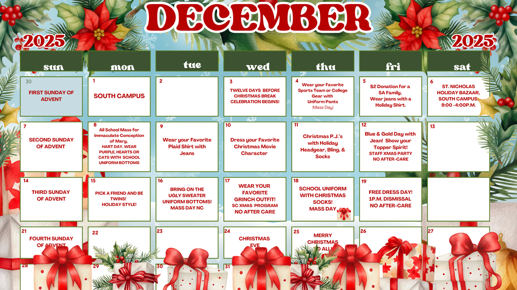 SC Holiday Calendar