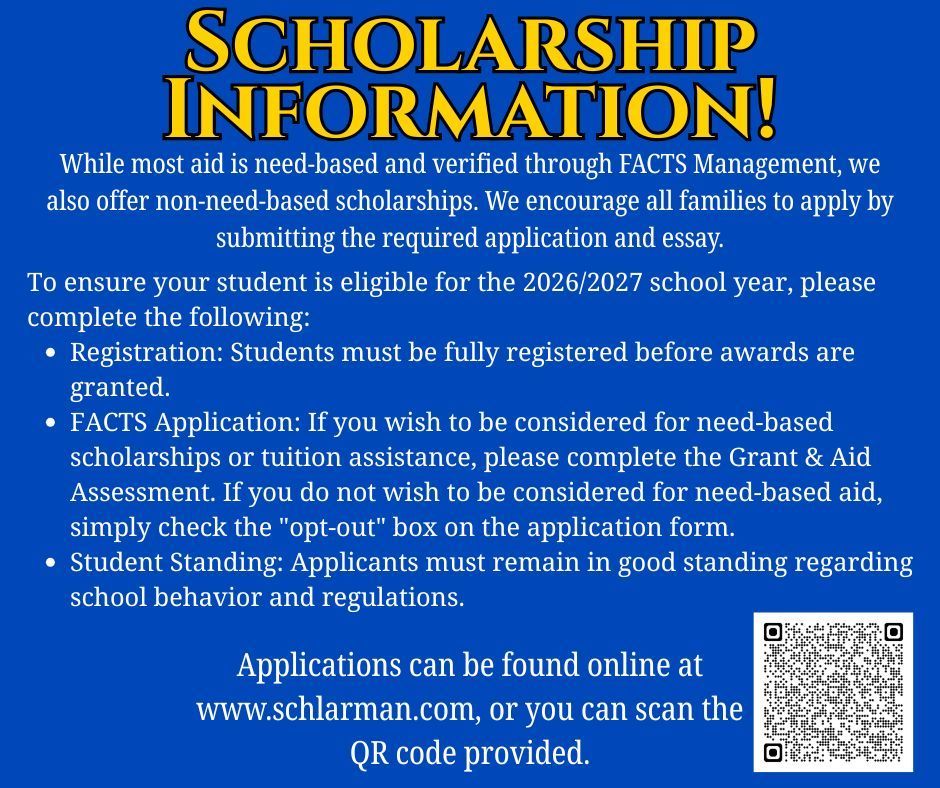 Scholarship Information!