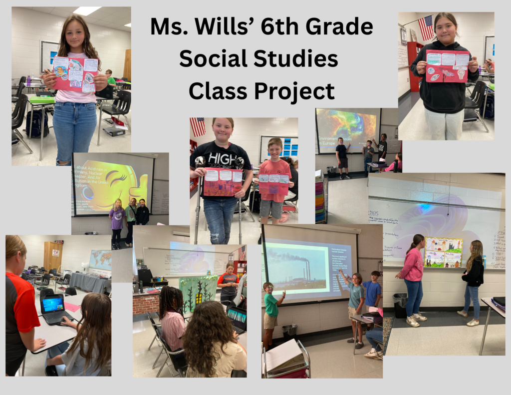 Ms. Wills' 6th Grade Class Project