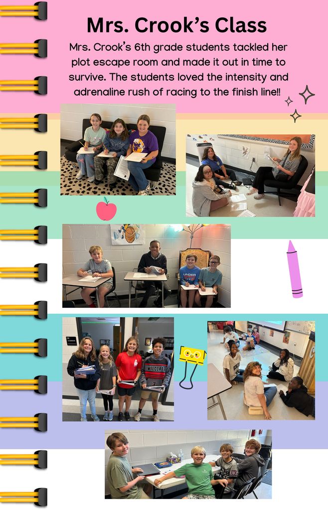 Mrs. Crook's Escape Room Class Activity