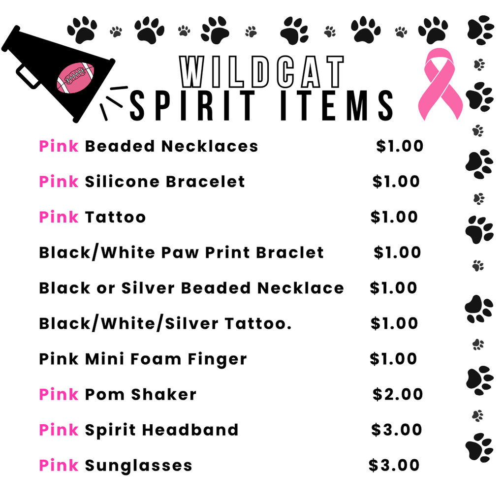 Wildcat Spirit Store Items