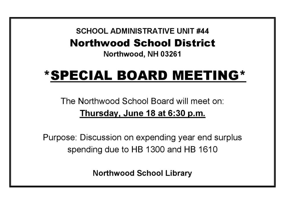 Special Meeting