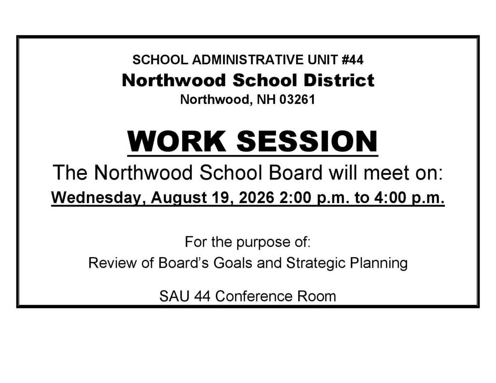 School Board Work session