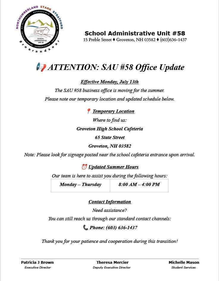 SAU58 Update