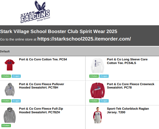 adult  apparel options