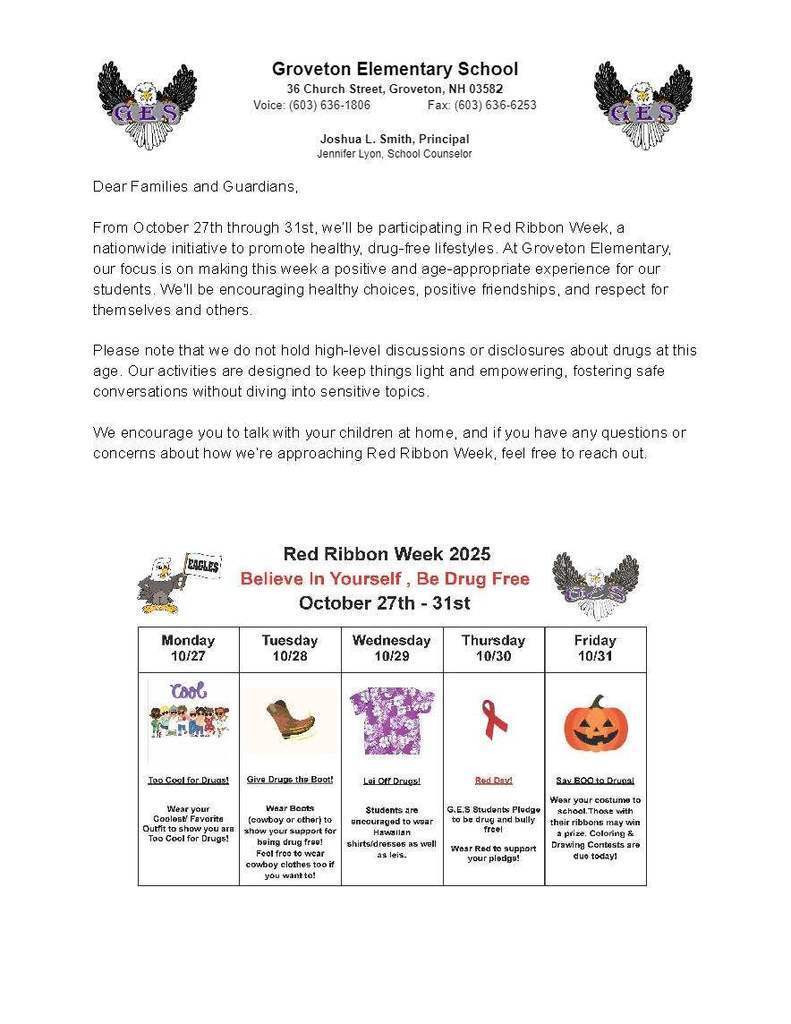 Red Ribbon Week Flyer