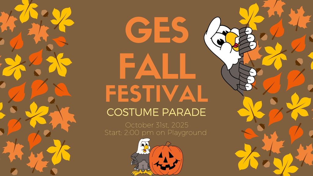 Fall Festival Costume Parade Oct. 31st at 2 pm