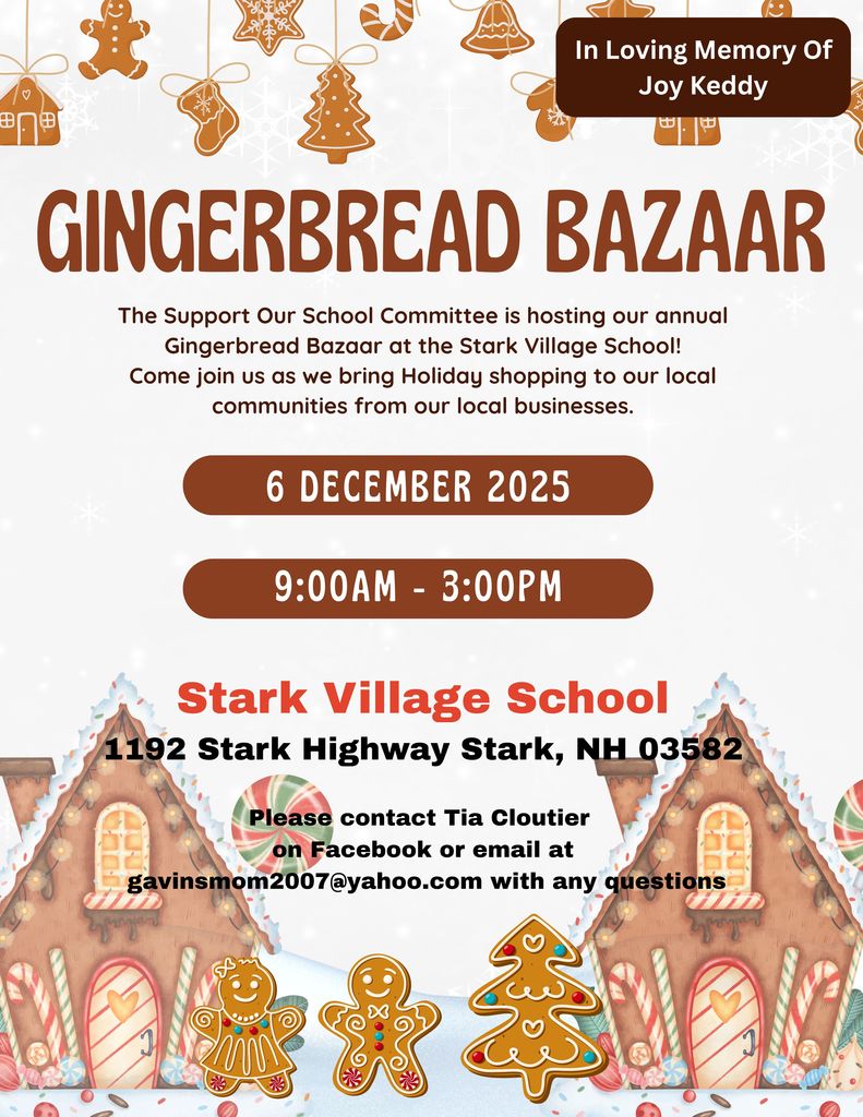 Gingerbread Bazaar Flyer