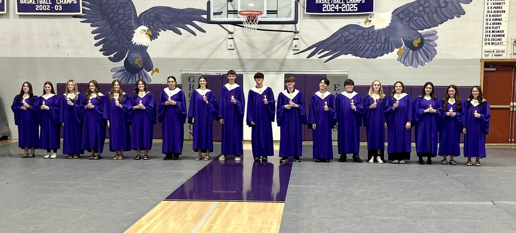 National Honor Society members and new inductees