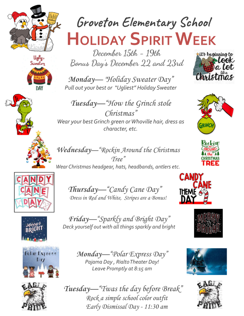 Holiday Spirit Week