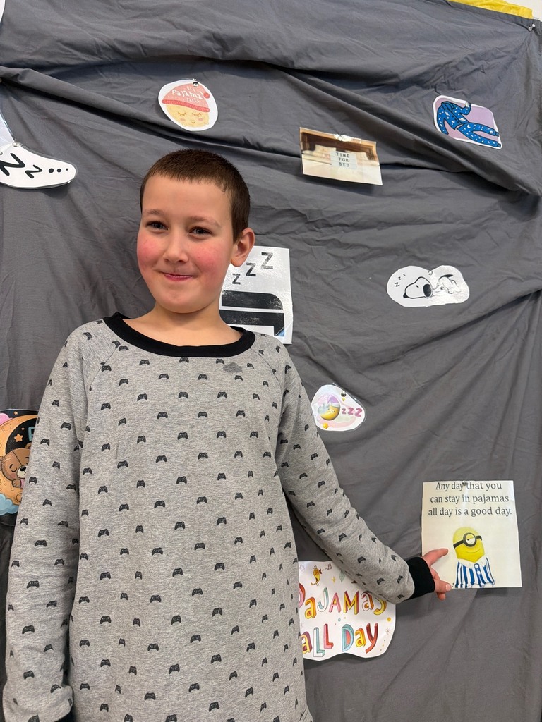 students posing in their pj's