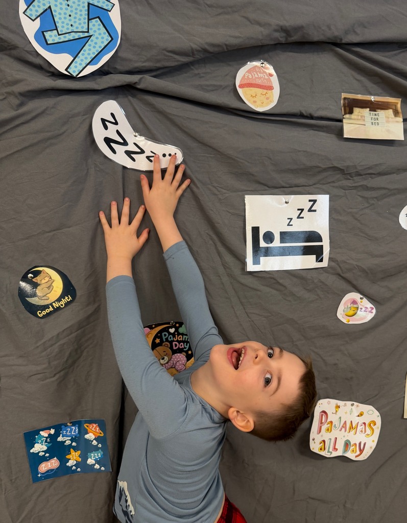students posing in their pj's