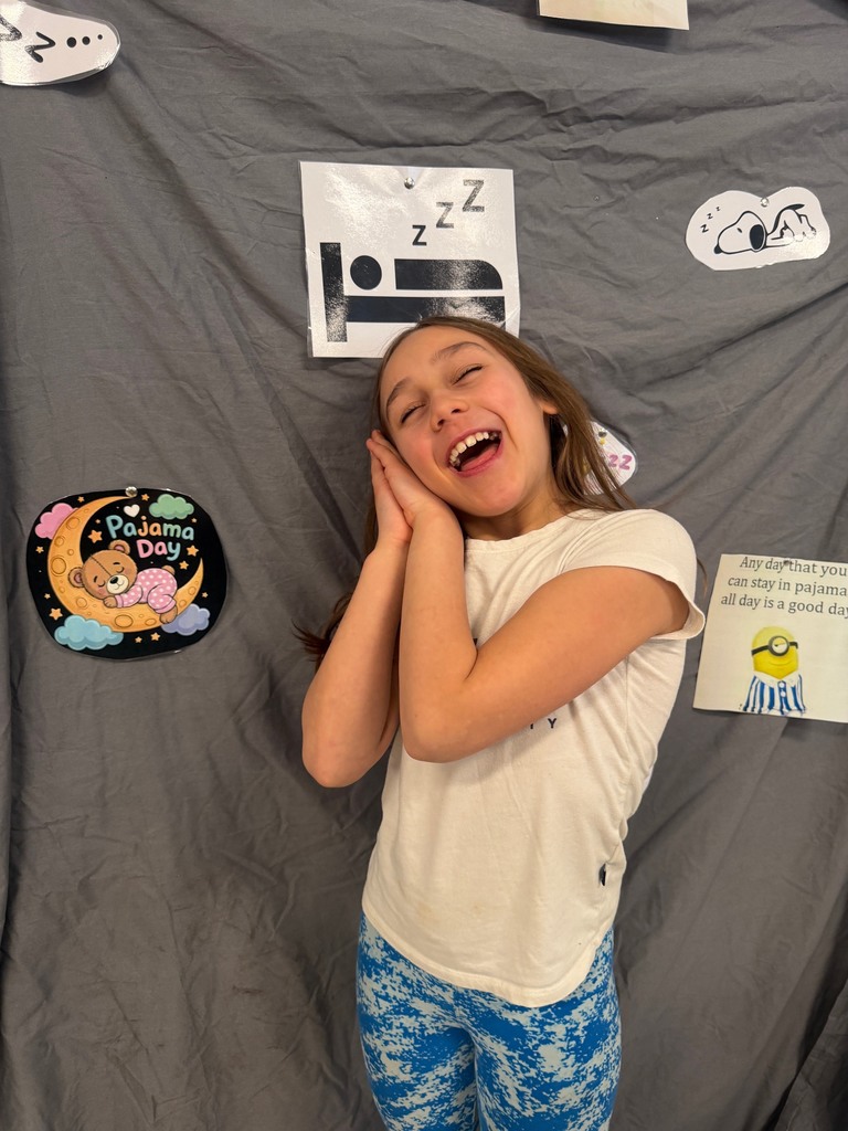 students posing in their pj's