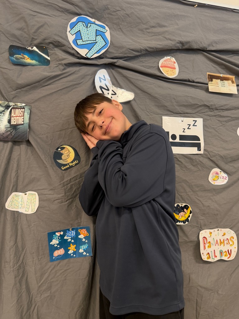 students posing in their pj's