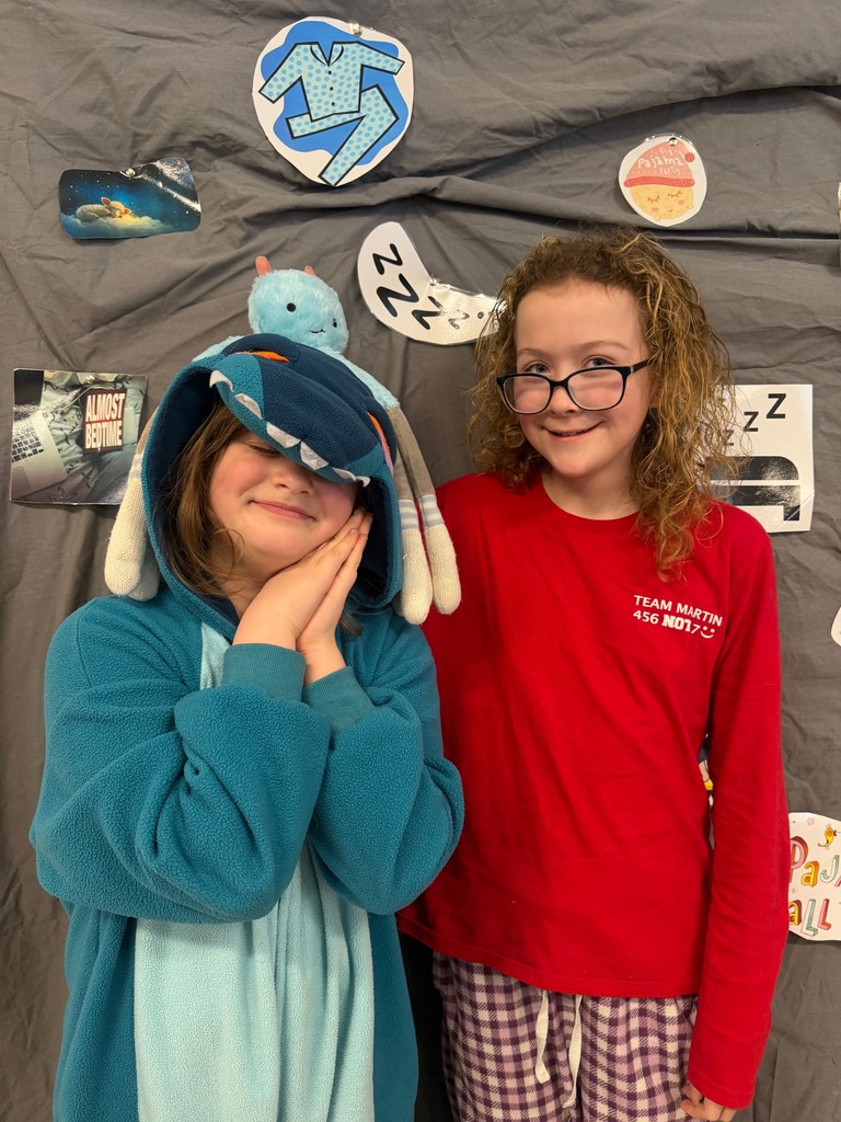 students posing in their pj's