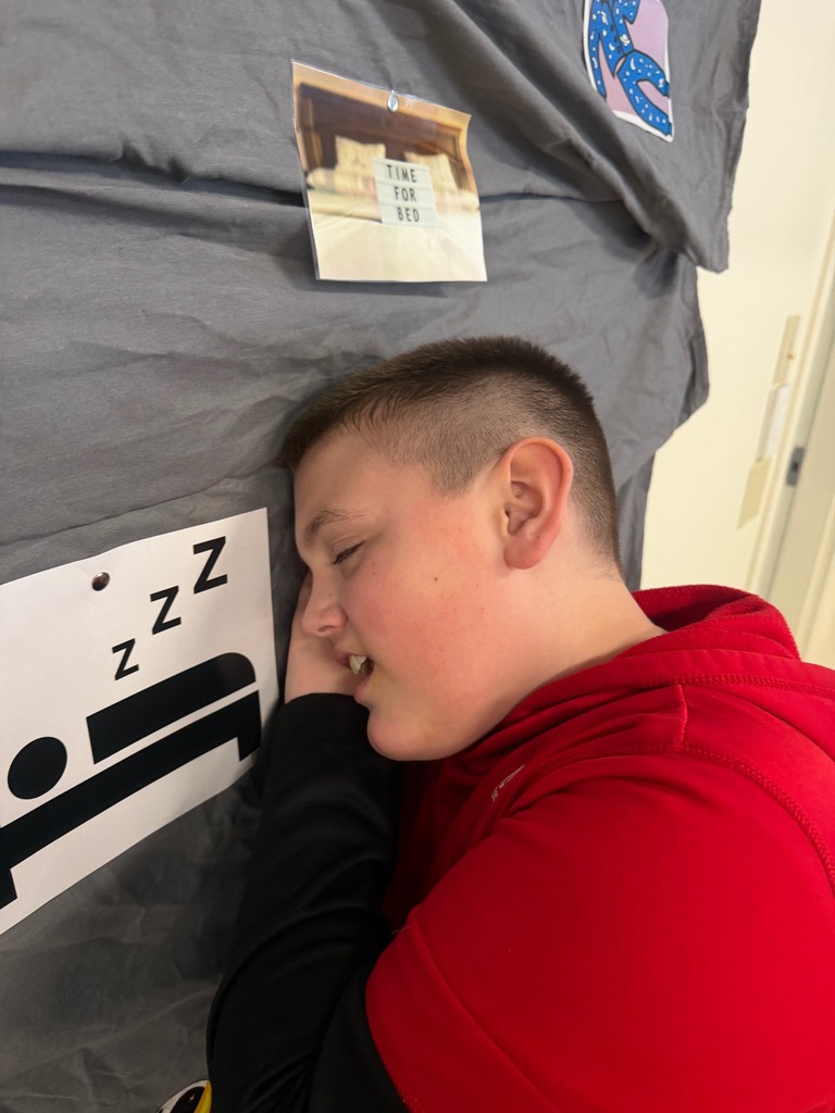 students posing in their pj's