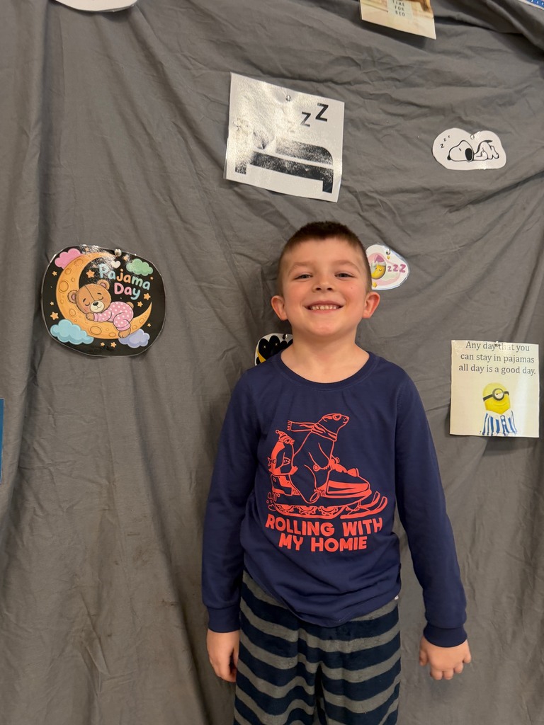 students posing in their pj's